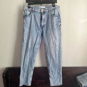 ZARA straight leg high waisted jeans